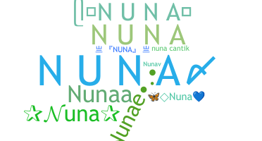 Nickname - Nuna