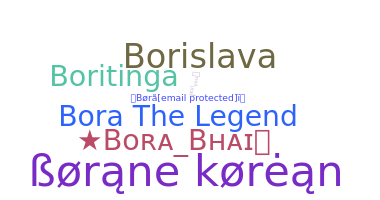 Nickname - Bora