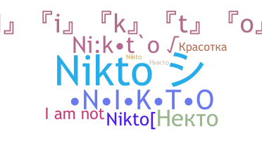 Nickname - NIKTO