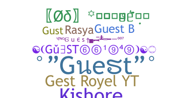 Nickname - Guest
