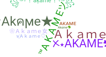 Nickname - Akame