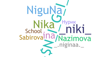 Nickname - Nigina