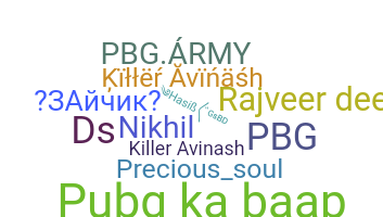 Nickname - pbg