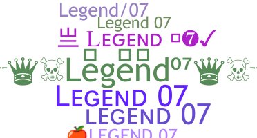 Nickname - Legend07
