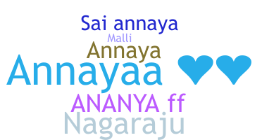 Nickname - Annayaa