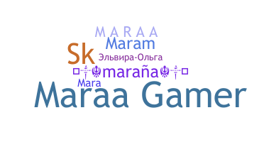 Nickname - Maraa
