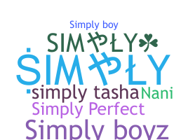 Nickname - SIMPLY