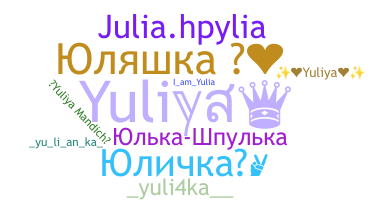 Nickname - Yuliya
