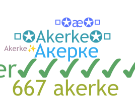 Nickname - Akerke