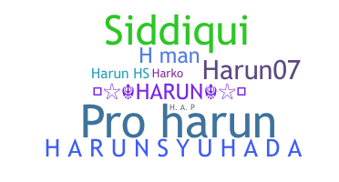 Nickname - Harun