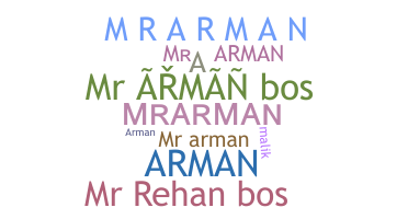 Nickname - mrarman