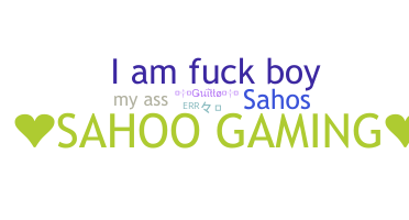Nickname - SAHOOGAMING