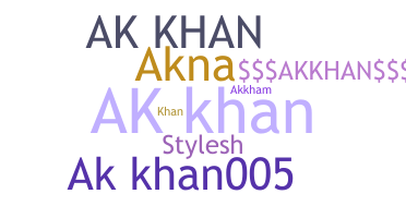 Nickname - Akkhan