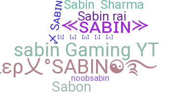 Nickname - Sabin