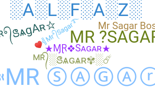 Nickname - MrSagar