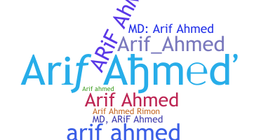Nickname - Arifahmed
