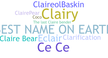 Nickname - Claire