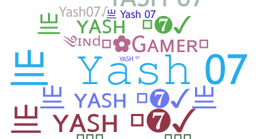 Nickname - Yash07