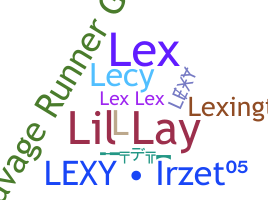 Nickname - lexy