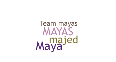 Nickname - mayas