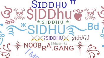 Nickname - Siddhu