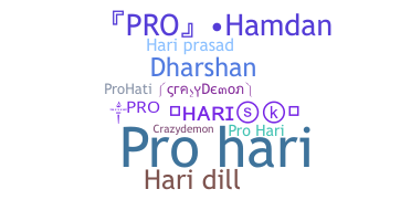 Nickname - Prohari