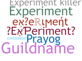 Nickname - experiment