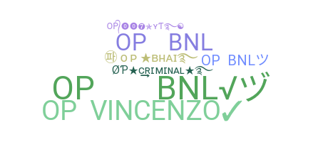 Nickname - OpBNL