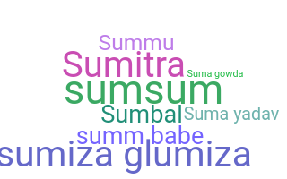Nickname - suma