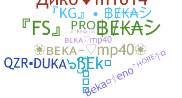 Nickname - bEka