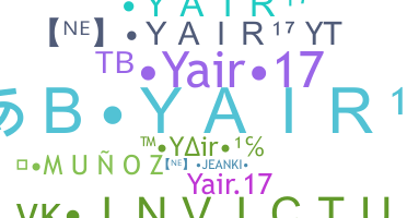 Nickname - yair17