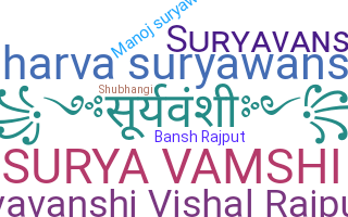 Nickname - Suryavanshi