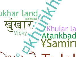 Nickname - Khukhar