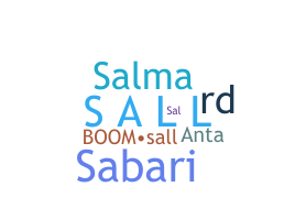 Nickname - Sall