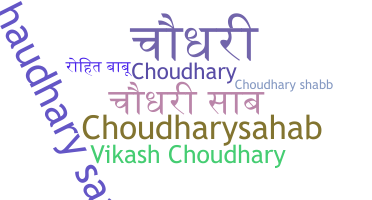 Nickname - Choudharysaab