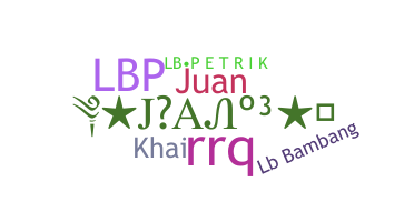 Nickname - lbp