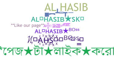 Nickname - AlHasib