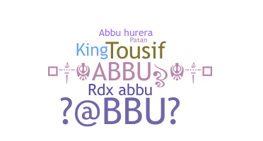 Nickname - abbu