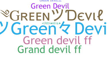 Nickname - greendevil