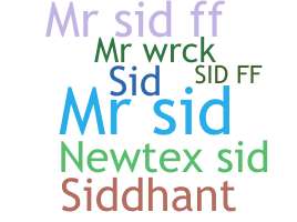 Nickname - mrsid