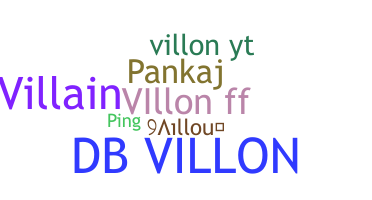 Nickname - Villon
