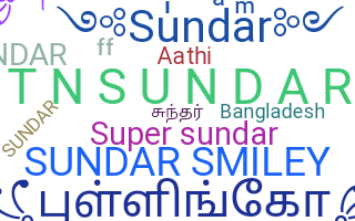 Nickname - Sundar