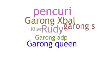 Nickname - Garong