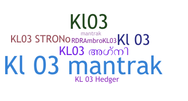 Nickname - KL03
