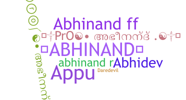 Nickname - Abhinand