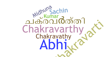 Nickname - Chakravarthi