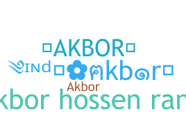 Nickname - akbor