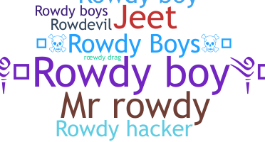 Nickname - RowdyBoy