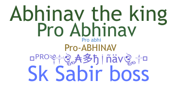 Nickname - ProAbhinav