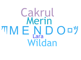 Nickname - Mendo